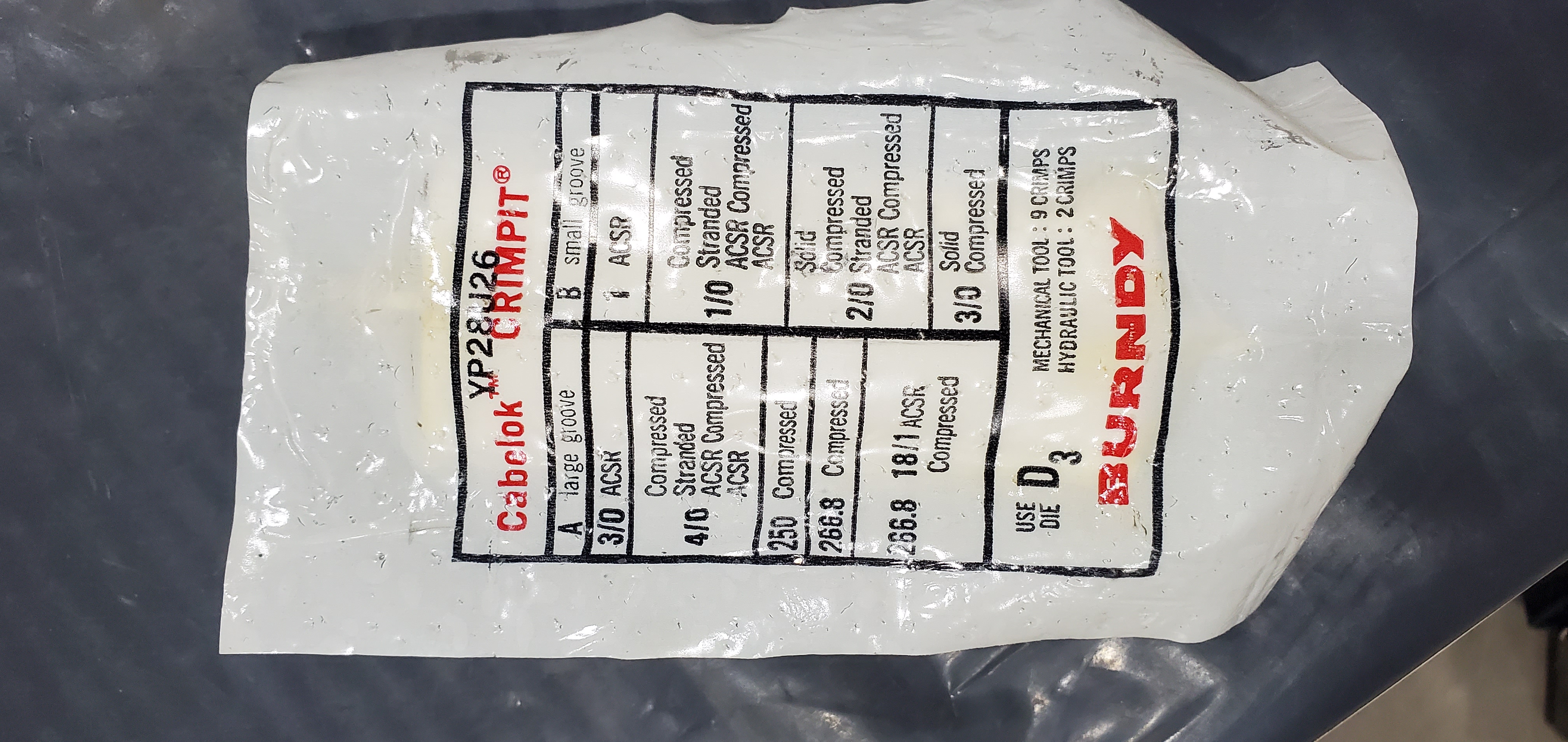 CONNECTOR, COMP H-TAP 4/0-1/0 TO 2/0-3